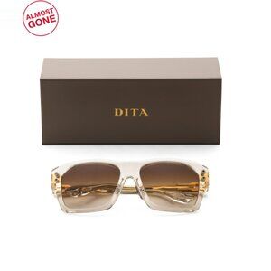 DITA BLACK/GOLD 57mm Designer Sunglasses